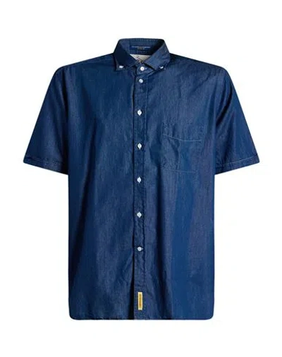 B.d.baggies B. D.baggies Man Shirt Blue Size M Cotton