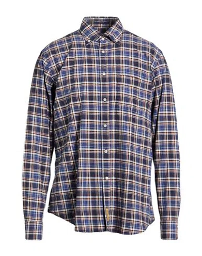 B.d.baggies B. D.baggies Man Shirt Blue Size M Cotton In Multi