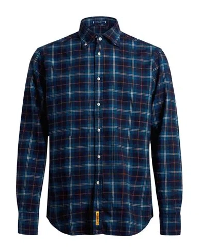 B.d.baggies B. D.baggies Man Shirt Blue Size S Cotton