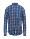 B.d.baggies B. D.baggies Man Shirt Blue Size Xl Cotton In Blue