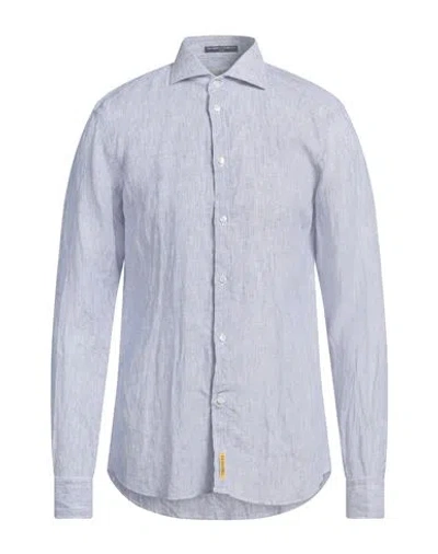 B.d.baggies B. D.baggies Man Shirt Blue Size Xxl Linen