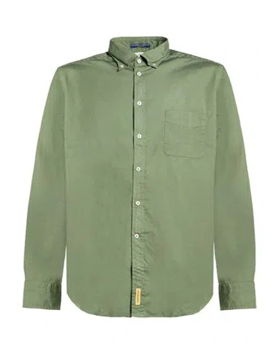 B.d.baggies B. D.baggies Man Shirt Dark Green Size M Cotton, Elastane