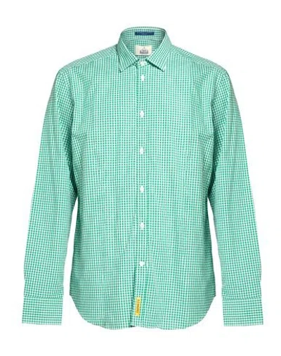 B.d.baggies B. D.baggies Man Shirt Green Size M Cotton