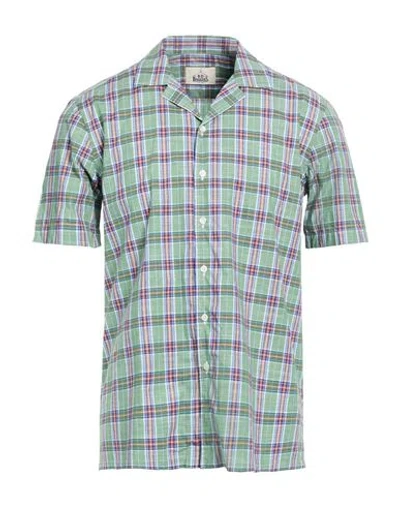 B.d.baggies B. D.baggies Man Shirt Green Size Xl Cotton In Multi