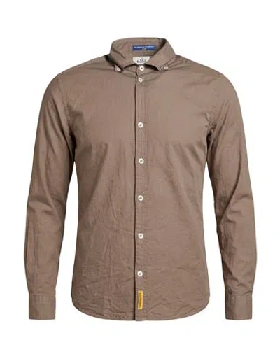 B.d.baggies B. D.baggies Man Shirt Khaki Size S Cotton In Brown