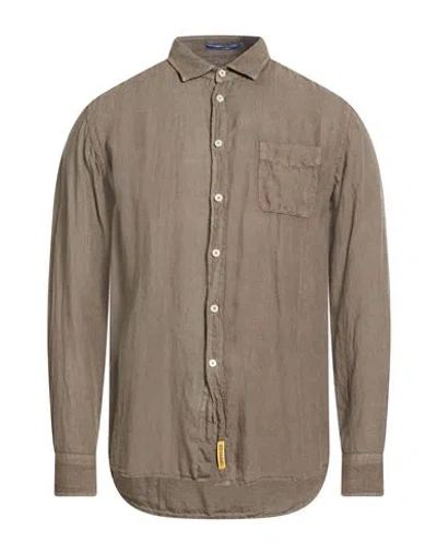 B.d.baggies B. D.baggies Man Shirt Khaki Size S Linen In Brown
