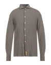 B.d.baggies B. D.baggies Man Shirt Khaki Size Xxl Linen In Beige