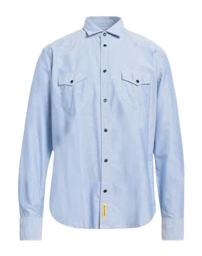 B.d.baggies B. D.baggies Man Shirt Light Blue Size Xxl Cotton