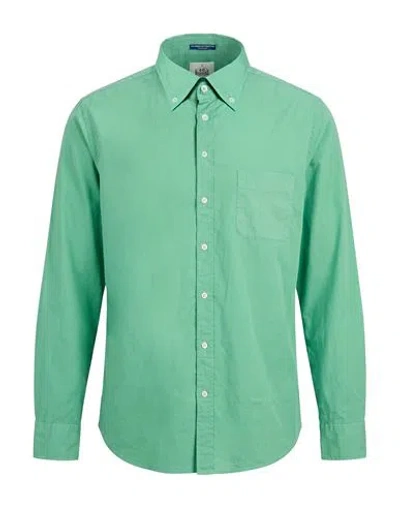 B.d.baggies B. D.baggies Man Shirt Light Green Size M Cotton, Elastane