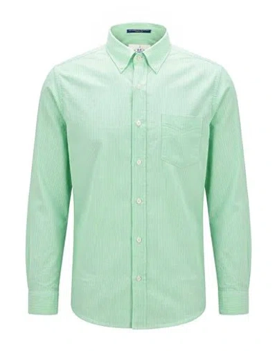 B.d.baggies B. D.baggies Man Shirt Light Green Size S Cotton, Linen
