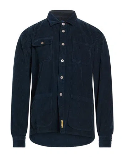 B.d.baggies B. D.baggies Man Shirt Midnight Blue Size L Cotton