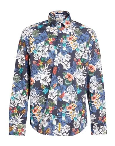 B.d.baggies B. D.baggies Man Shirt Midnight Blue Size M Cotton