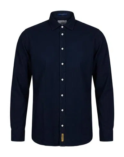 B.d.baggies B. D.baggies Man Shirt Midnight Blue Size M Cotton