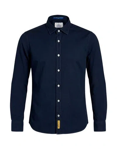 B.d.baggies B. D.baggies Man Shirt Midnight Blue Size S Cotton