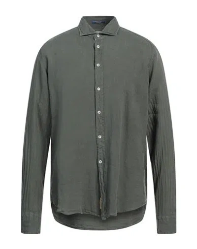B.d.baggies B. D.baggies Man Shirt Military Green Size Xl Linen