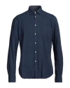 B.d.baggies B. D.baggies Man Shirt Navy Blue Size L Cotton