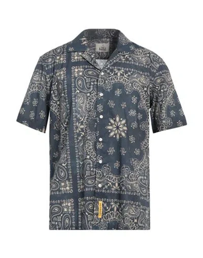 B.d.baggies B. D.baggies Man Shirt Navy Size Xl Cotton