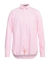 B.d.baggies B. D.baggies Man Shirt Pink Size Xl Cotton In Pink