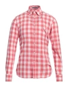B.d.baggies B. D.baggies Man Shirt Red Size 16 Cotton In Red