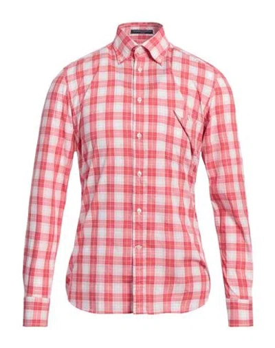 B.d.baggies B. D.baggies Man Shirt Red Size 16 Cotton