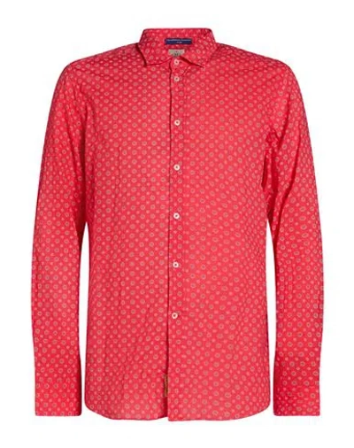 B.d.baggies B. D.baggies Man Shirt Red Size S Cotton In Multi