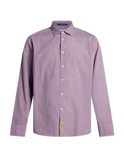 B.d.baggies B. D.baggies Man Shirt Red Size Xl Cotton In Purple