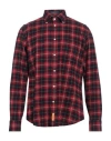 B.d.baggies B. D.baggies Man Shirt Red Size Xxl Cotton In Red