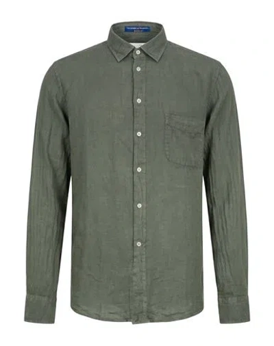 B.d.baggies B. D.baggies Man Shirt Sage Green Size 15 Linen