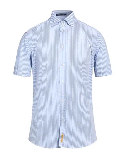 B.d.baggies B. D.baggies Man Shirt Sky Blue Size S Cotton