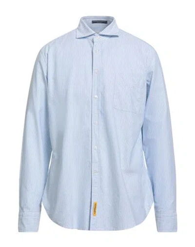 B.d.baggies B. D.baggies Man Shirt Sky Blue Size Xxl Cotton