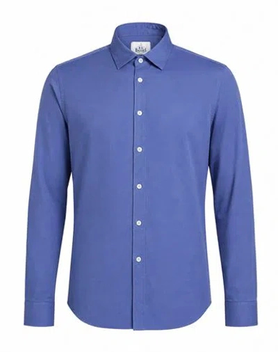 B.d.baggies B. D.baggies Man Shirt Slate Blue Size 15 ½ Cotton, Elastane