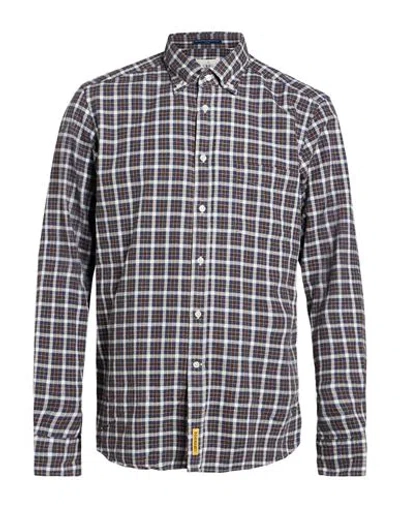 B.d.baggies B. D.baggies Man Shirt Slate Blue Size S Cotton In Multi
