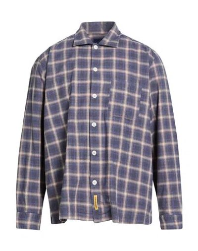 B.d.baggies B. D.baggies Man Shirt Slate Blue Size Xl Cotton