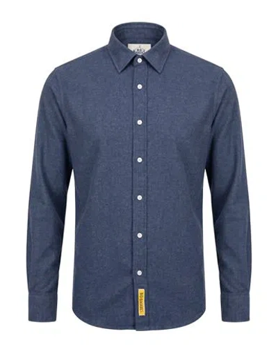 B.d.baggies B. D.baggies Man Shirt Slate Blue Size Xl Cotton