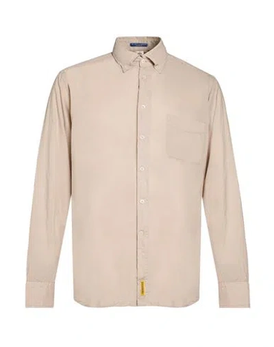 B.d.baggies B. D.baggies Man Shirt Taupe Size S Cotton In Neutral