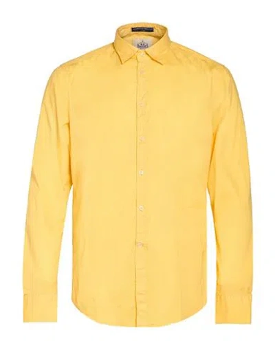 B.d.baggies B. D.baggies Man Shirt Yellow Size M Cotton, Elastane