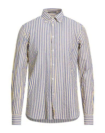 B.d.baggies B. D.baggies Man Shirt Yellow Size M Cotton, Linen In Multi