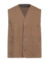 B.d.baggies B. D.baggies Man Vest Brown Size S Cotton In Brown