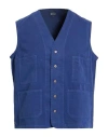 B.d.baggies B. D.baggies Man Tailored Vest Navy Size M Cotton In Blue