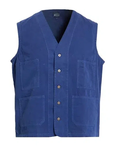 B.d.baggies B. D.baggies Man Tailored Vest Navy Size M Cotton In Blue