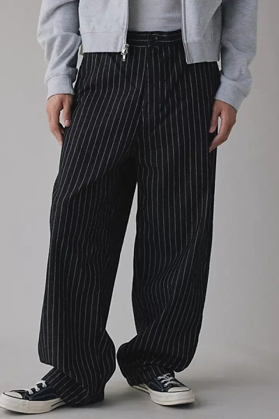 Bdg 2000s Pinstripe Mega Baggy Jean In Black Pinstripe, Men's At Urban Outfitters