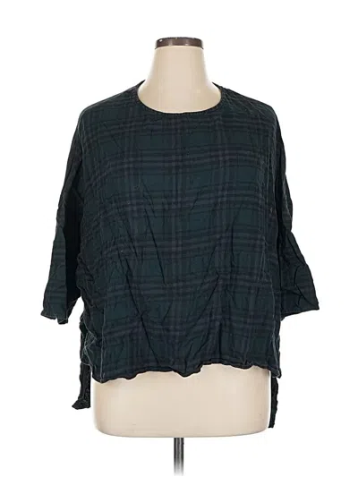 Pre-owned Bdg 3/4 Sleeve Blouse In Blue