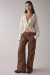 Bdg 360 Utility Low-rise Straight Leg Pant In Brown, Women's At Urban Outfitters