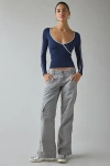 Bdg 360 Utility Low-rise Straight Leg Pant In Grey, Women's At Urban Outfitters In Gray