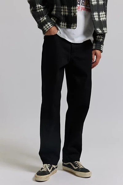 Bdg 5-pocket Straight Fit Jean In Black Rinse, Men's At Urban Outfitters