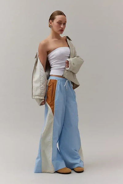 Bdg Adrienne Nylon Track Pant In Blue, Women's At Urban Outfitters