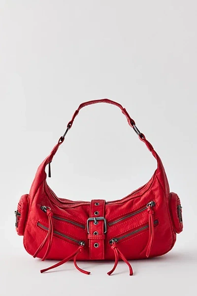 Bdg Amelia Pocket Shoulder Bag In Red, Women's At Urban Outfitters