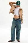 Bdg August Faux Suede Bomber Jacket In Tan, Women's At Urban Outfitters In Tan