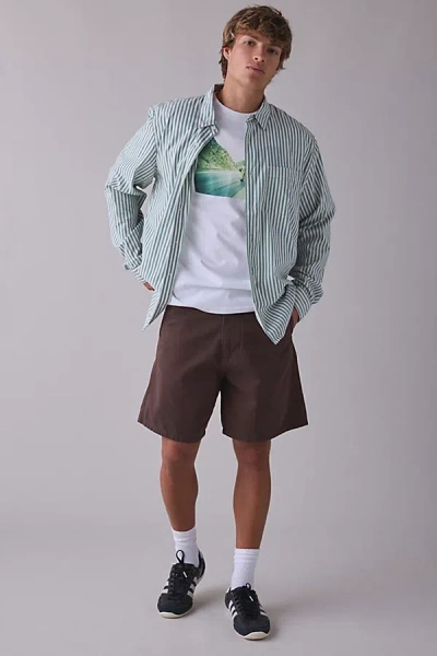 Bdg Austin Chino Shorts In Chocolate, Men's At Urban Outfitters In Brown