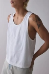 Bdg Axel Boxy Cotton Tank Top In White, Men's At Urban Outfitters